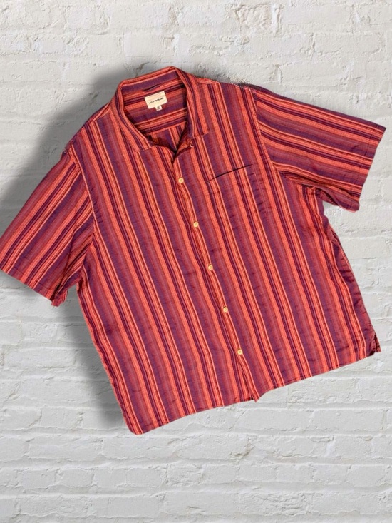 Lucky Brand Other - Lucky Brand Camp Collar Linen Blend Cabana Shirt XXL